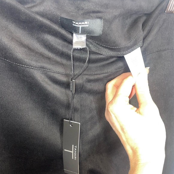 T BY TAHARI Black Pull On Faux Leggings Pants M NWT - Picture 6 of 8